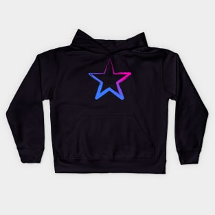 Star Shaped Abstract Brush Kids Hoodie